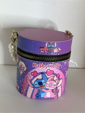 Stitch & Angel Lip Gloss Set – 20 Pieces with Makeup Bag